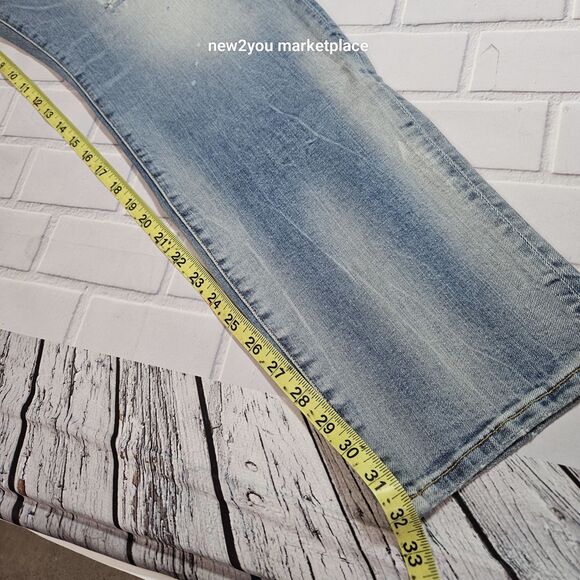 new Jordan Craig straight leg size 40x32 black label Denim blue jeans - Picture 5 of 8